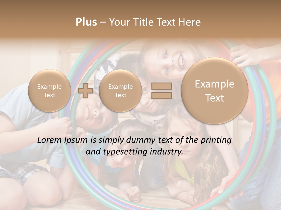 Students Preschool Girl PowerPoint Template