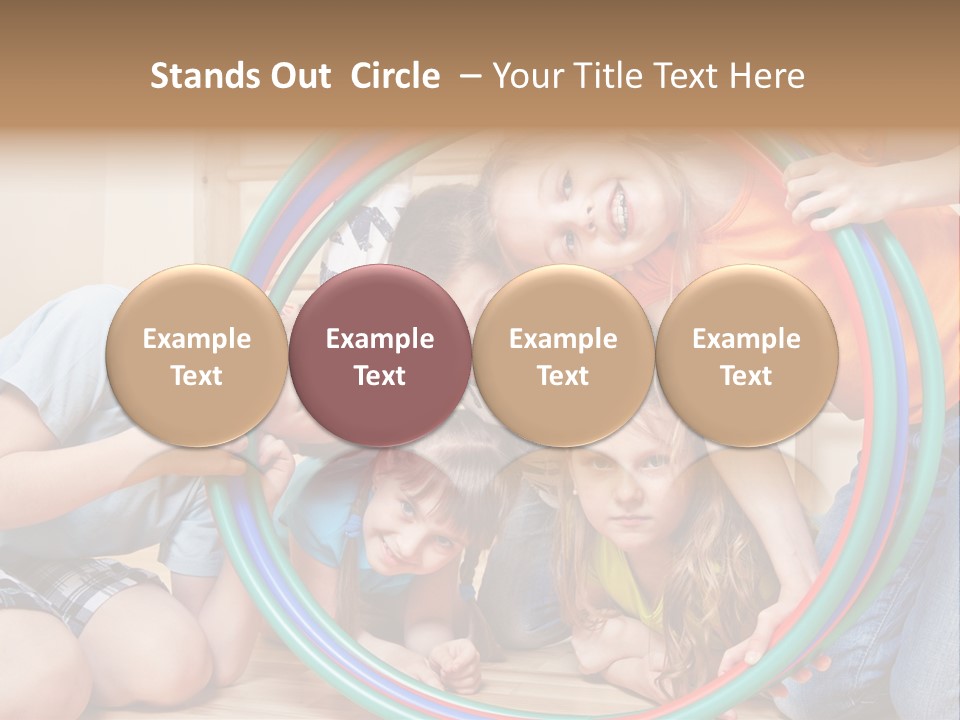 Students Preschool Girl PowerPoint Template