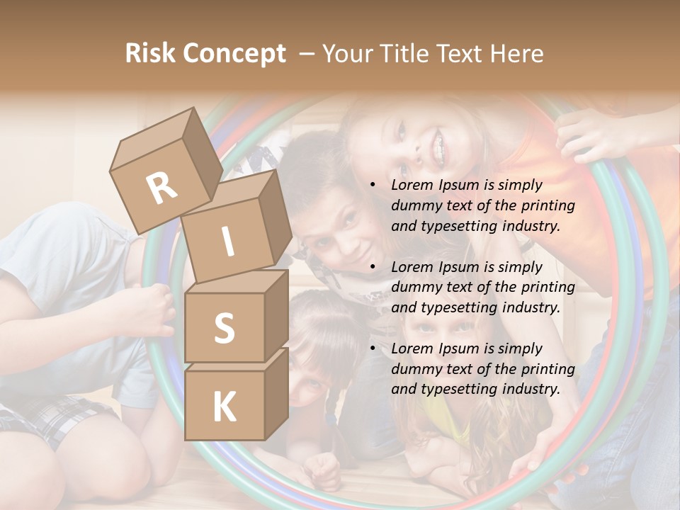 Students Preschool Girl PowerPoint Template