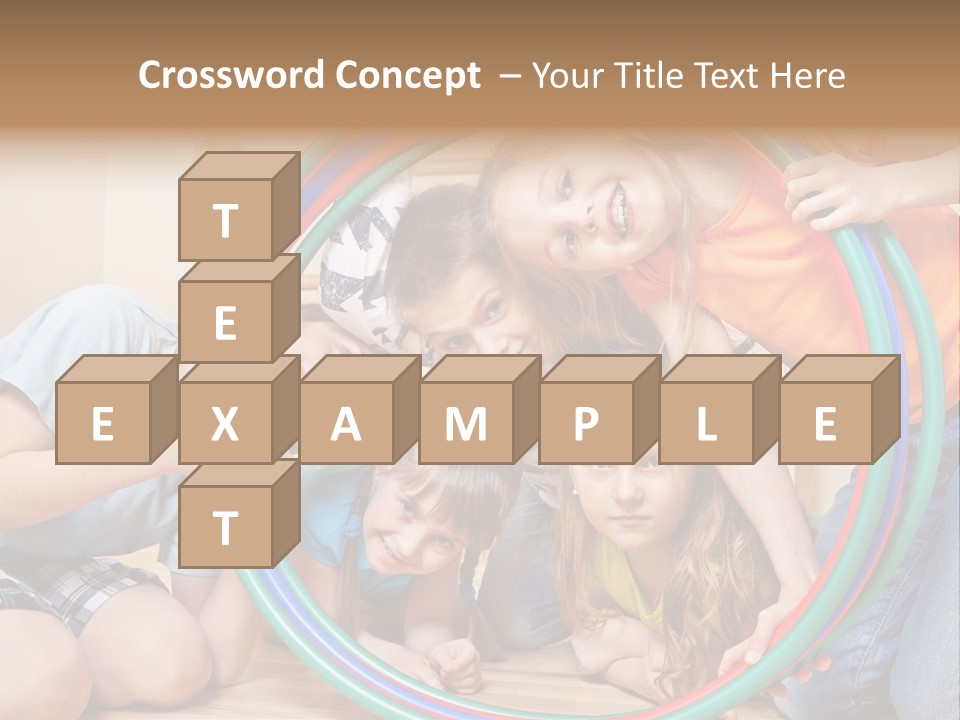 Students Preschool Girl PowerPoint Template