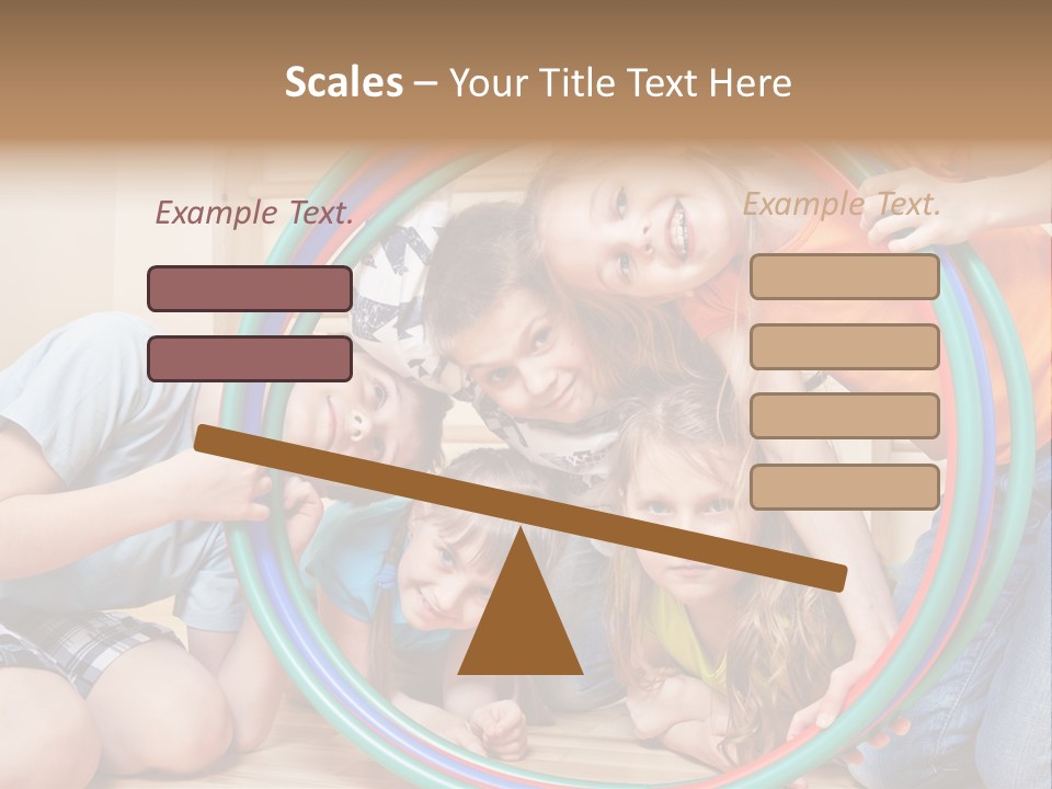 Students Preschool Girl PowerPoint Template