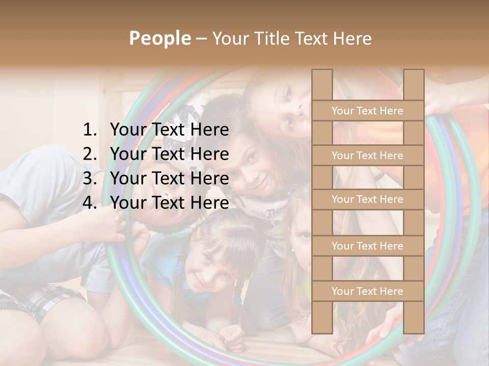 Students Preschool Girl PowerPoint Template