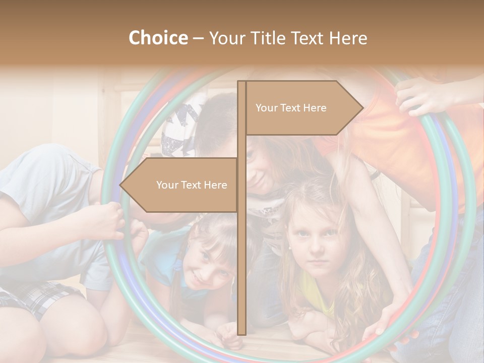 Students Preschool Girl PowerPoint Template