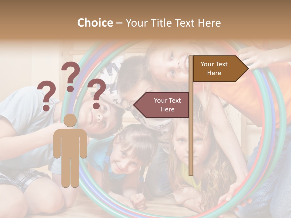 Students Preschool Girl PowerPoint Template