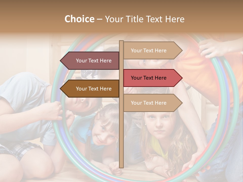 Students Preschool Girl PowerPoint Template