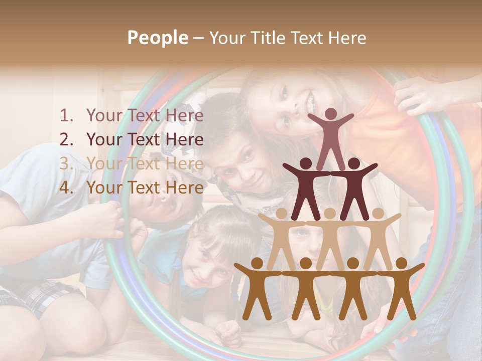 Students Preschool Girl PowerPoint Template