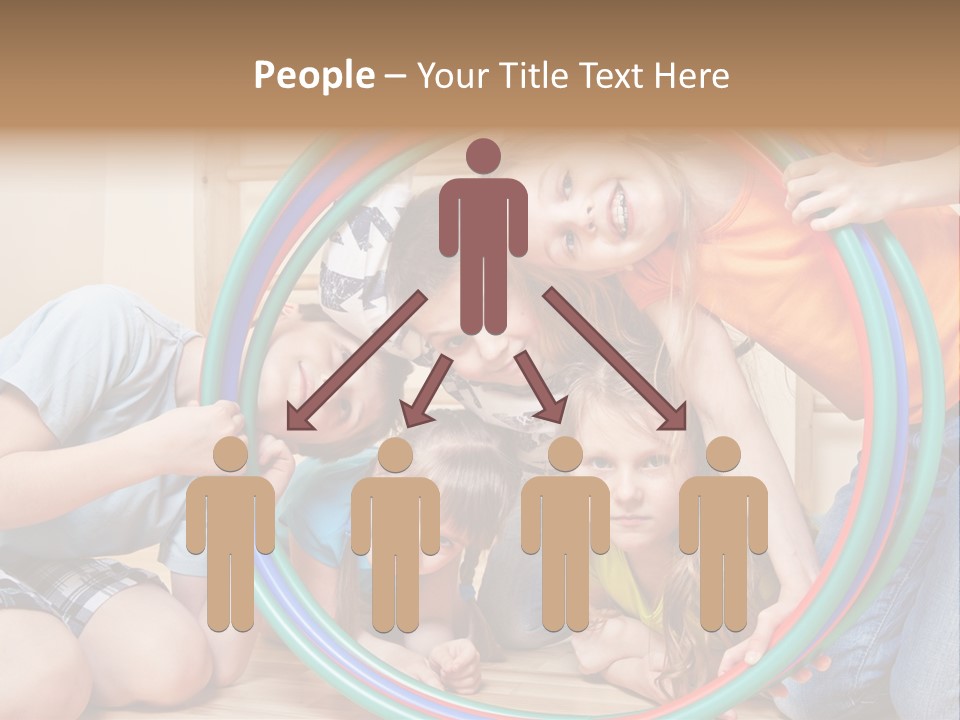 Students Preschool Girl PowerPoint Template