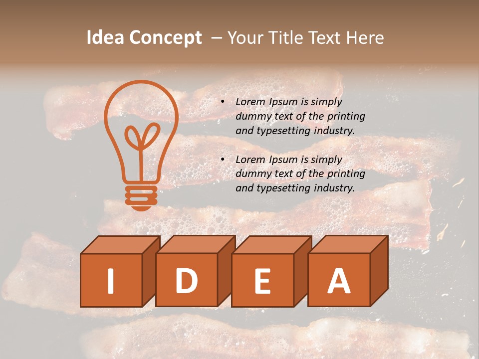 Press English Muffin PowerPoint Template