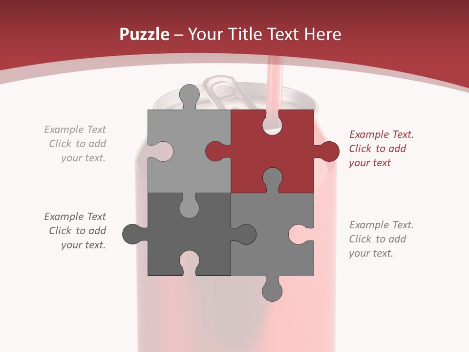 Drink Can Carbonated White PowerPoint Template