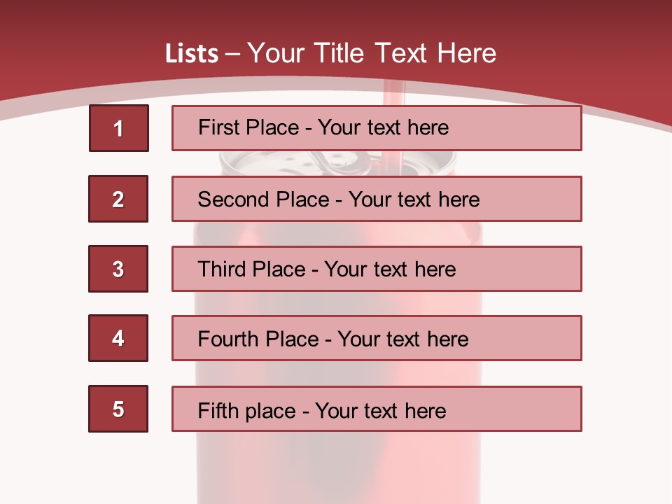 Drink Can Carbonated White PowerPoint Template