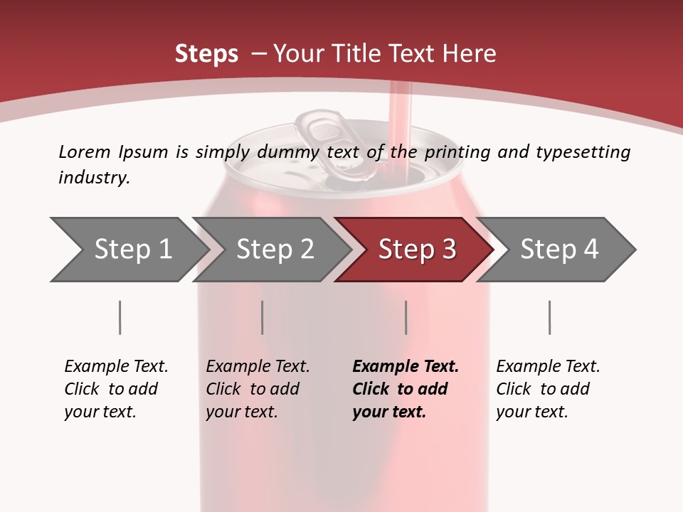 Drink Can Carbonated White PowerPoint Template