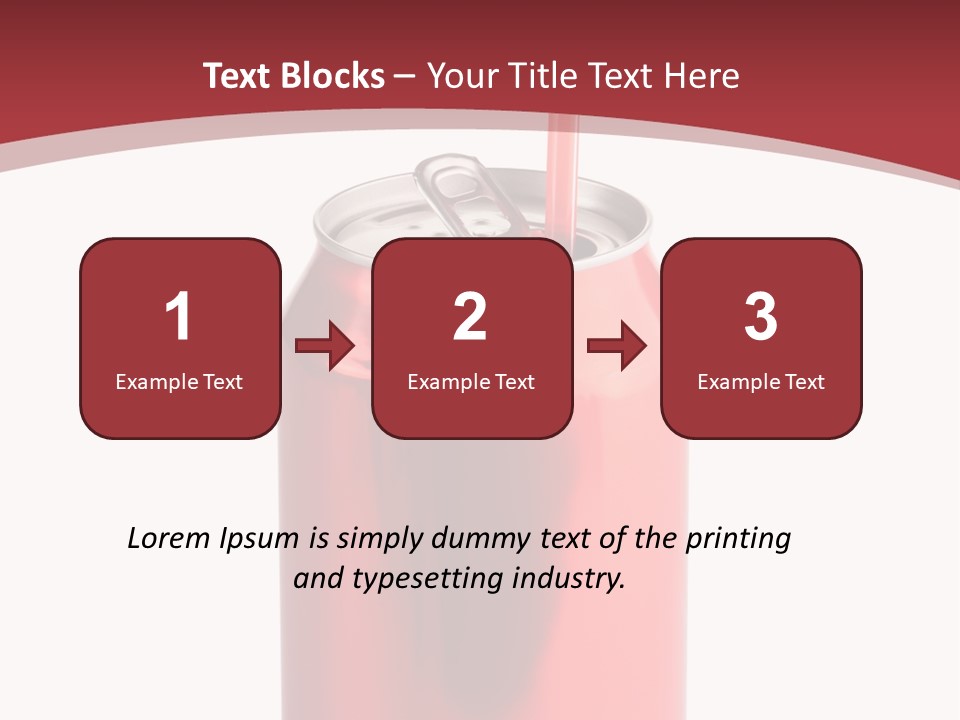 Drink Can Carbonated White PowerPoint Template