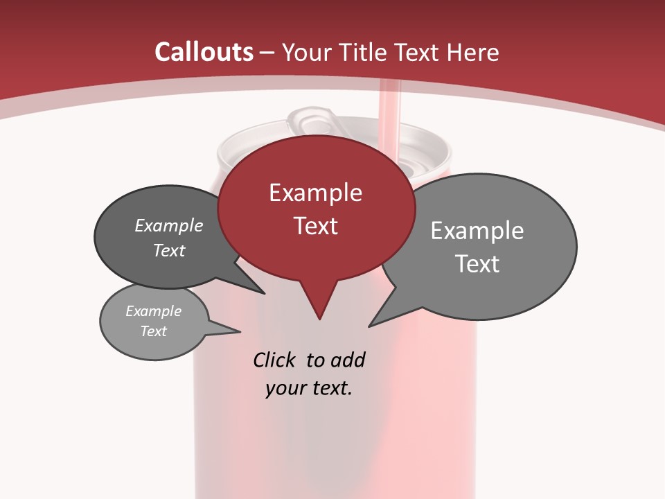 Drink Can Carbonated White PowerPoint Template