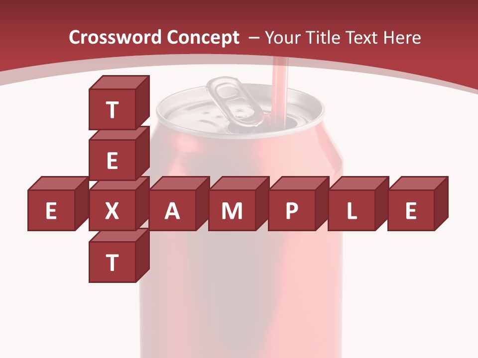 Drink Can Carbonated White PowerPoint Template