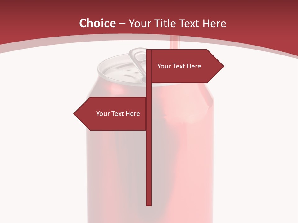 Drink Can Carbonated White PowerPoint Template