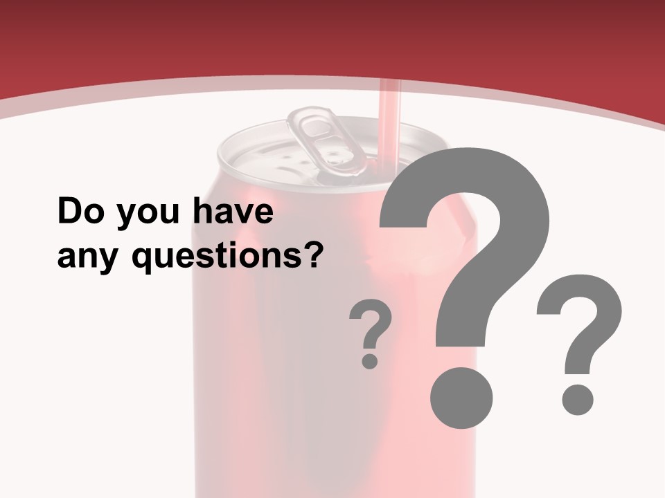 Drink Can Carbonated White PowerPoint Template