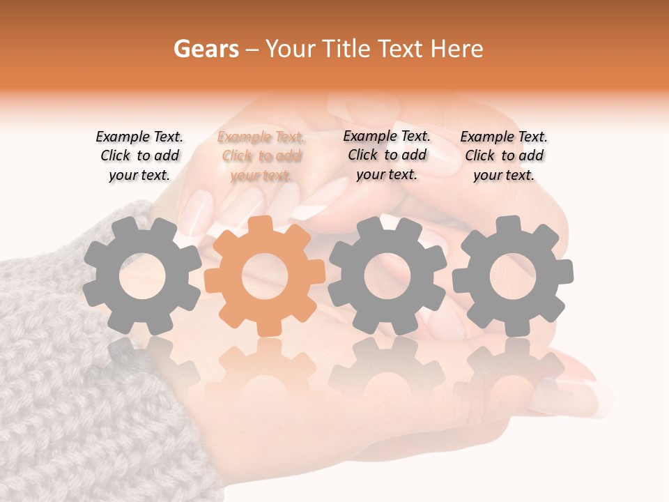 Salon Female Manicure PowerPoint Template