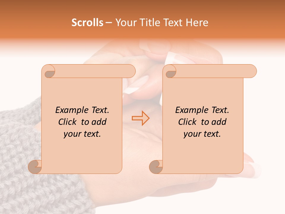 Salon Female Manicure PowerPoint Template