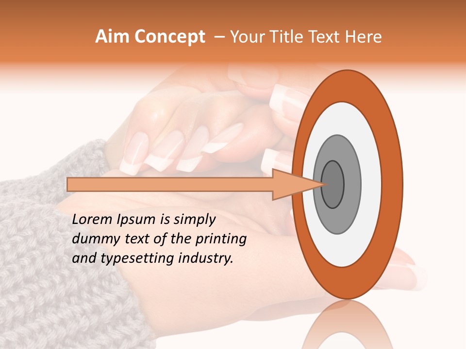 Salon Female Manicure PowerPoint Template