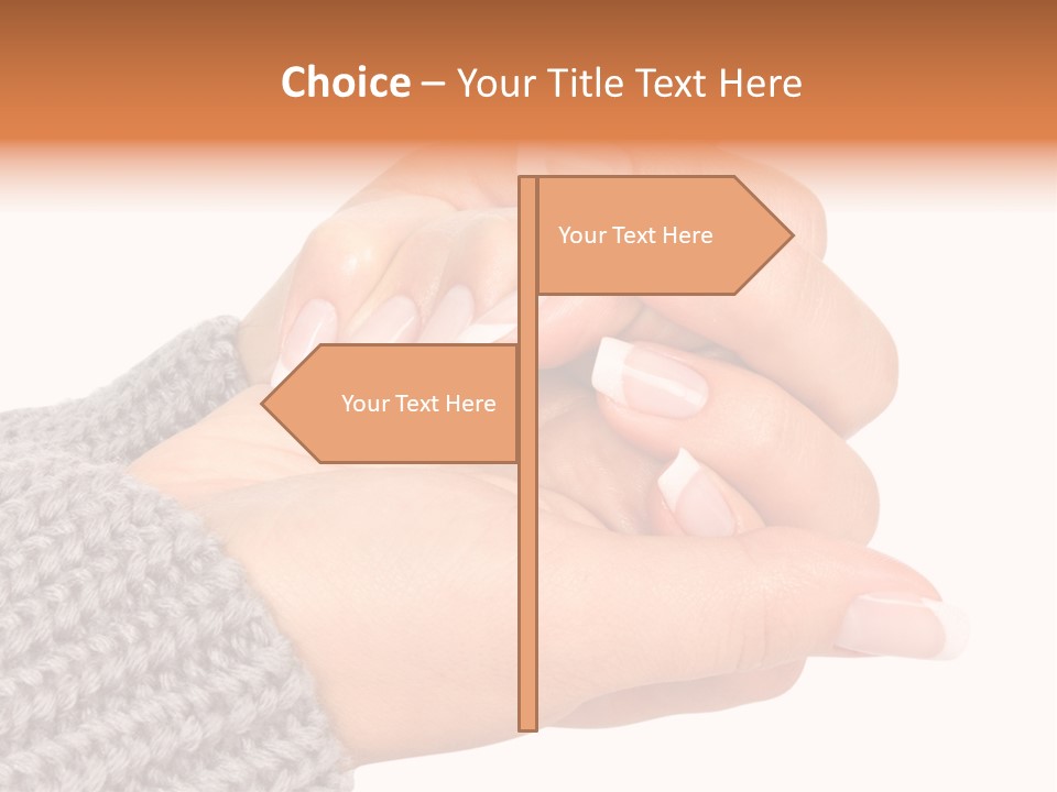 Salon Female Manicure PowerPoint Template