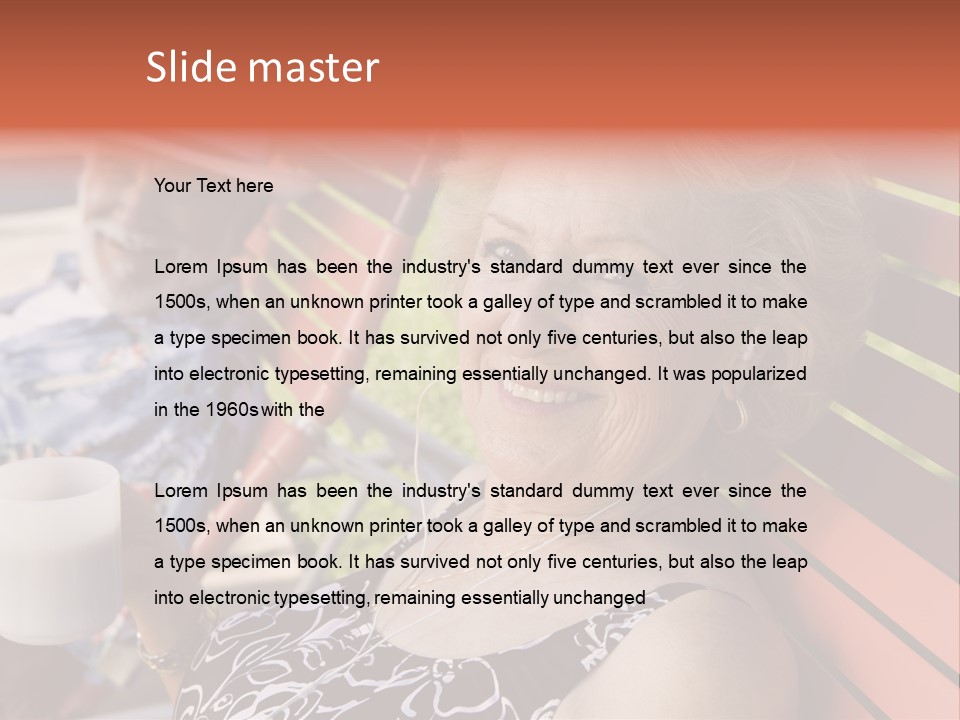 Older Years Relationship PowerPoint Template