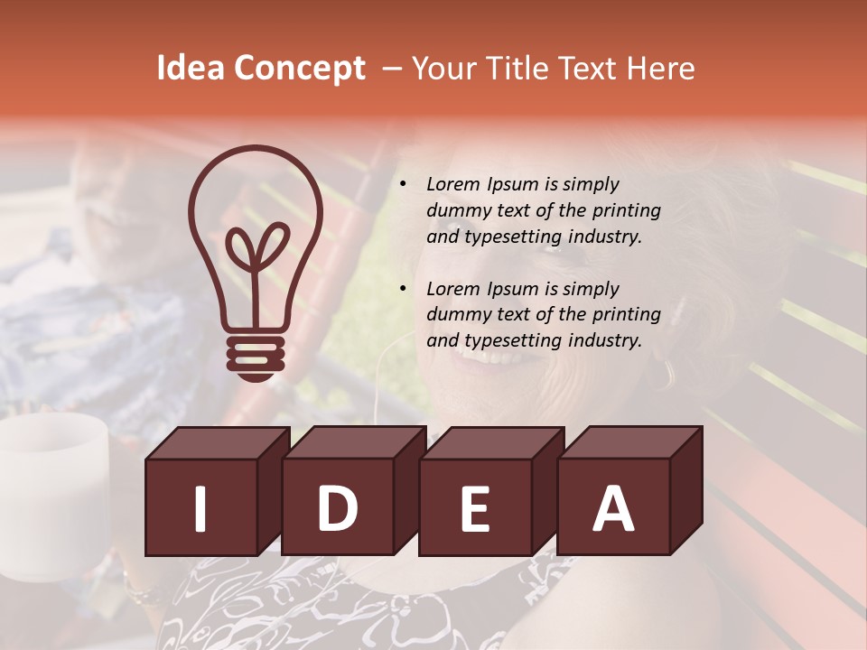 Older Years Relationship PowerPoint Template