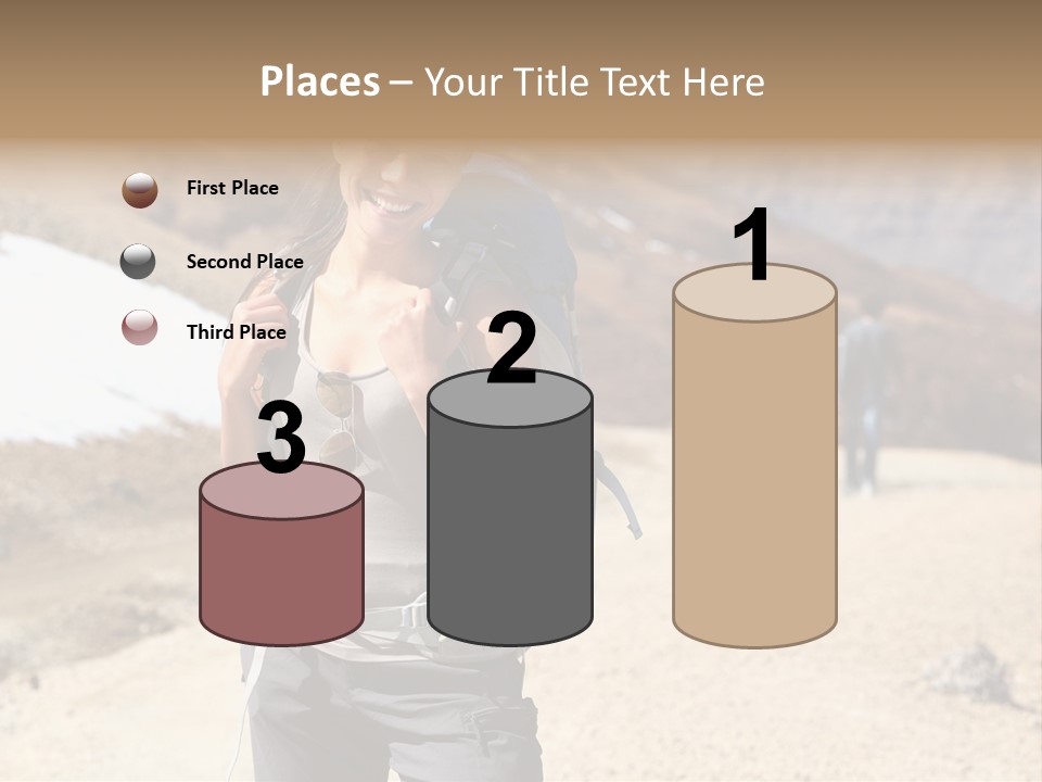 Volcano Hiking  PowerPoint Template