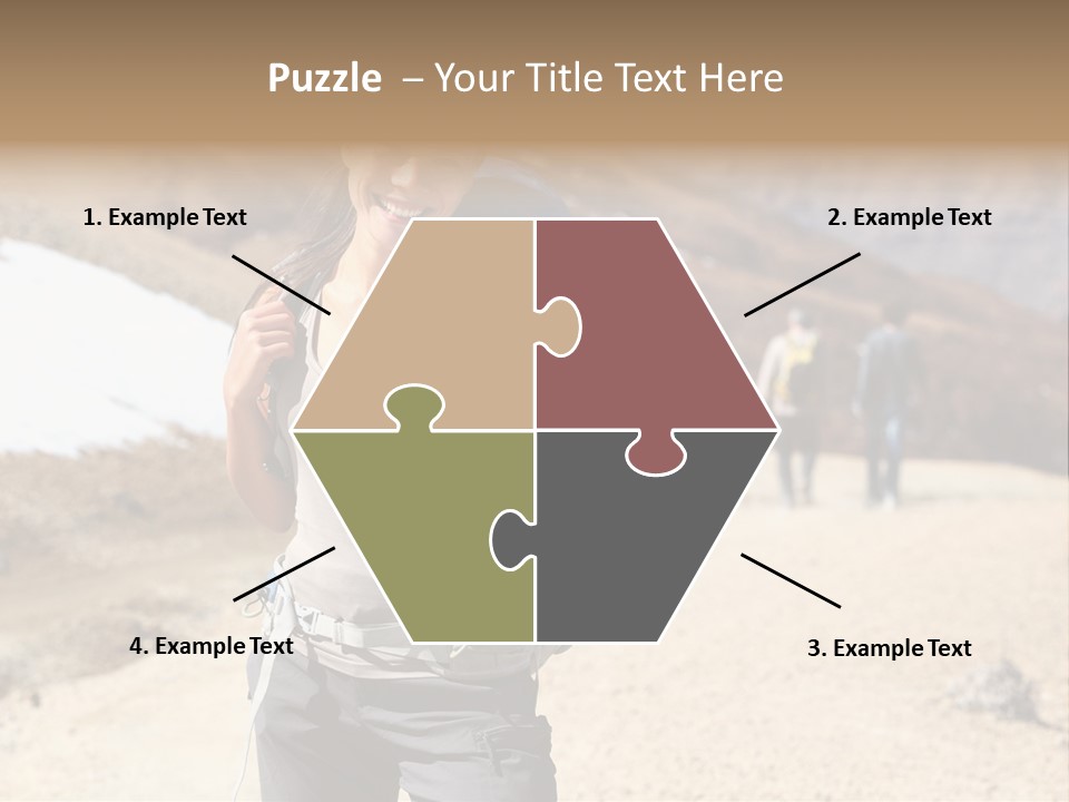 Volcano Hiking  PowerPoint Template