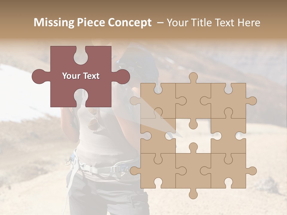 Volcano Hiking  PowerPoint Template