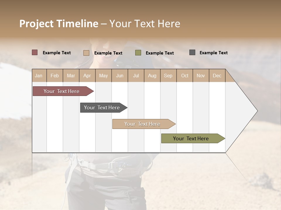 Volcano Hiking  PowerPoint Template