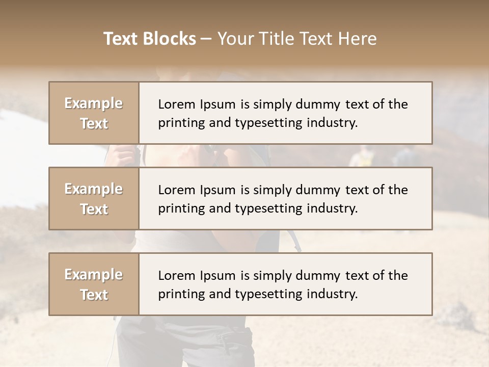 Volcano Hiking  PowerPoint Template