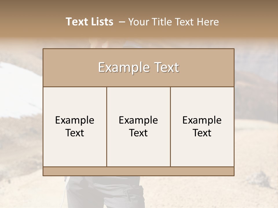 Volcano Hiking  PowerPoint Template