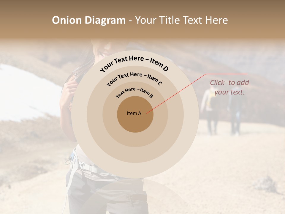 Volcano Hiking  PowerPoint Template