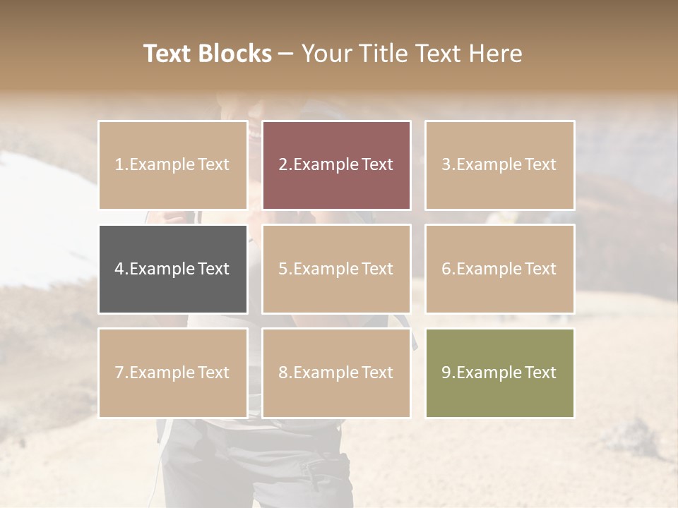 Volcano Hiking  PowerPoint Template