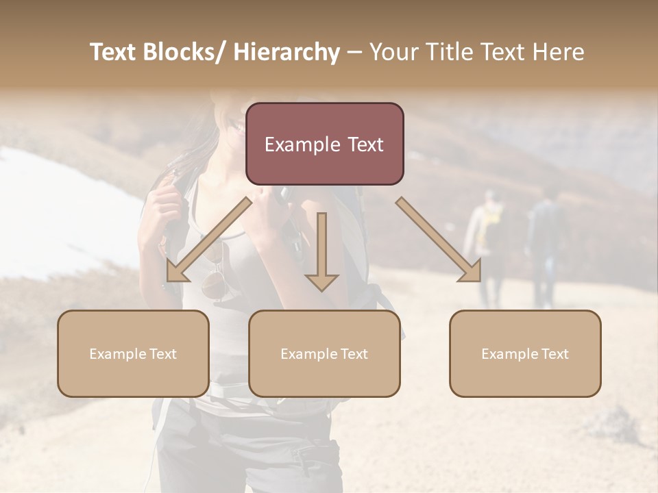 Volcano Hiking  PowerPoint Template