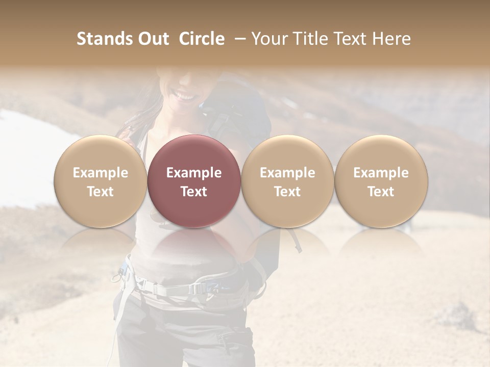 Volcano Hiking  PowerPoint Template