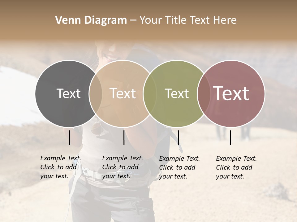 Volcano Hiking  PowerPoint Template