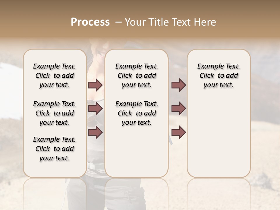 Volcano Hiking  PowerPoint Template