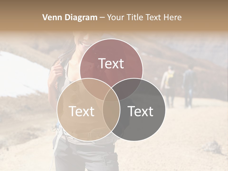 Volcano Hiking  PowerPoint Template