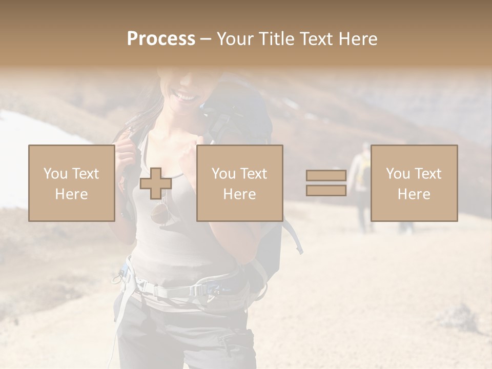Volcano Hiking  PowerPoint Template
