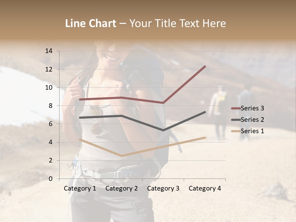 Volcano Hiking  PowerPoint Template