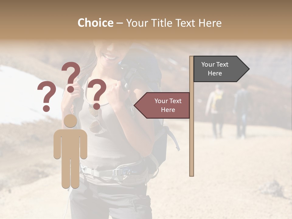 Volcano Hiking  PowerPoint Template