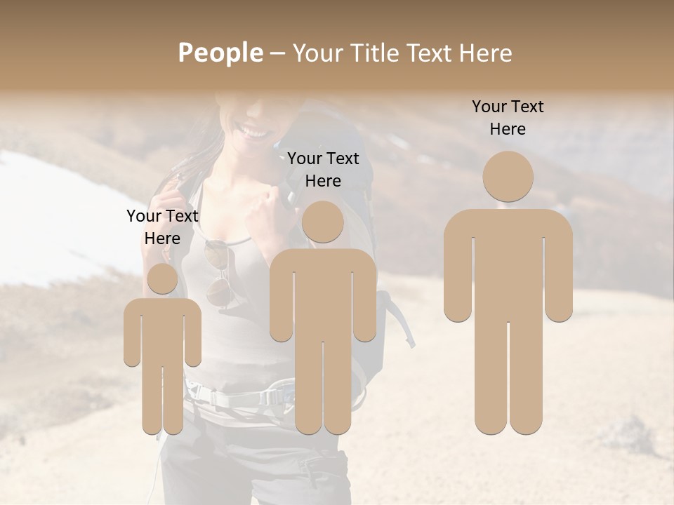 Volcano Hiking  PowerPoint Template