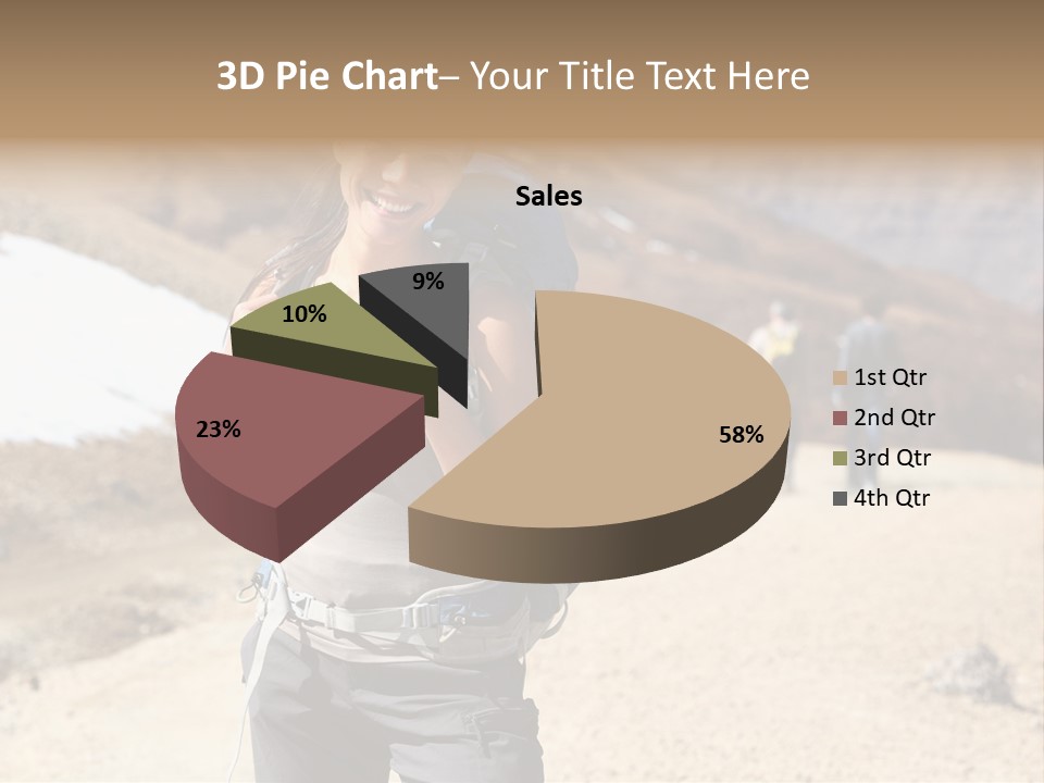 Volcano Hiking  PowerPoint Template