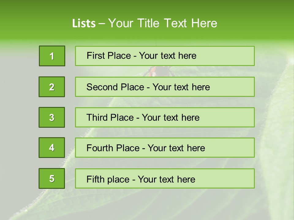 Danger Bush Acari PowerPoint Template
