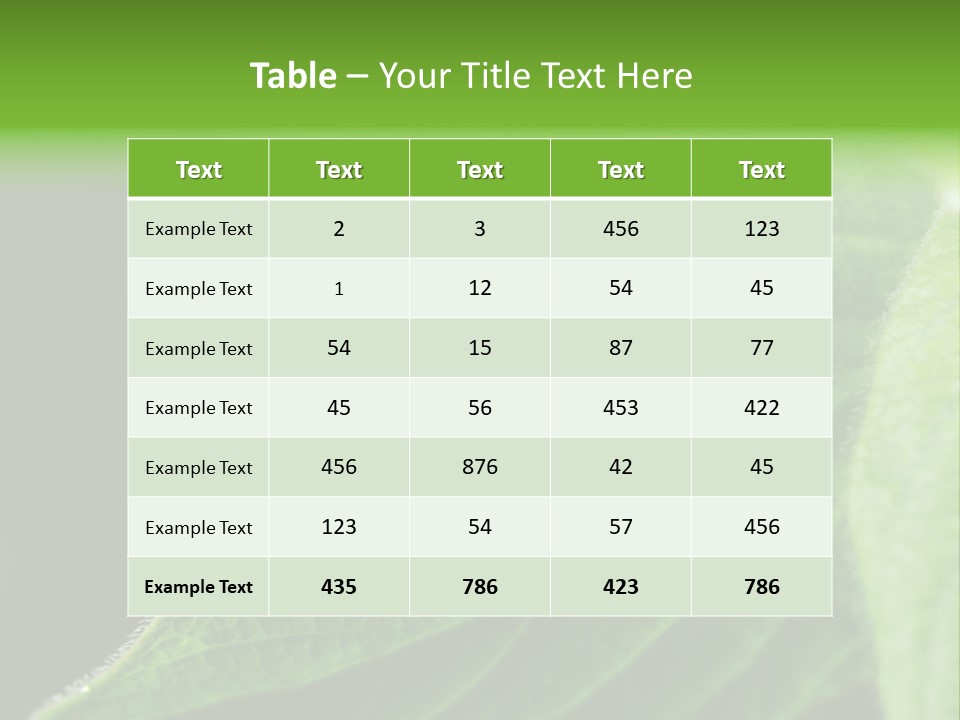 Danger Bush Acari PowerPoint Template