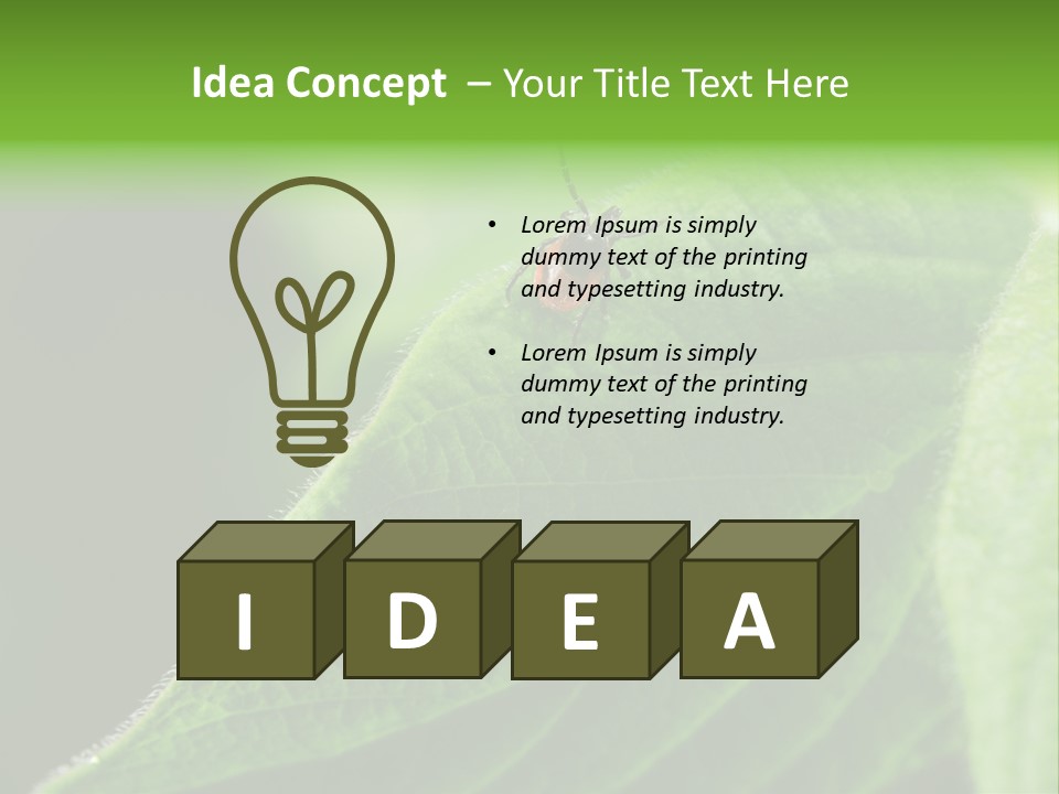 Danger Bush Acari PowerPoint Template