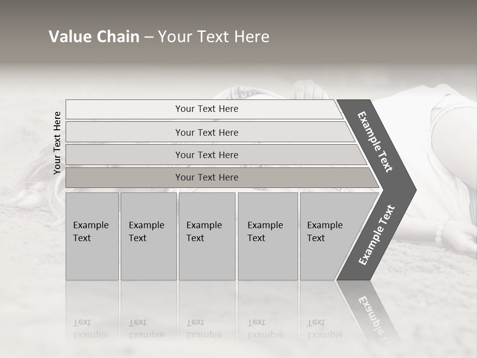 A Woman Laying In The Sand With Her Eyes Closed PowerPoint Template