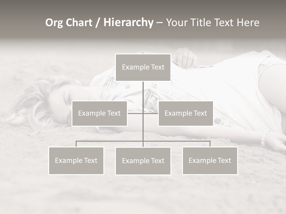 A Woman Laying In The Sand With Her Eyes Closed PowerPoint Template