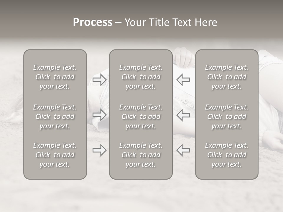A Woman Laying In The Sand With Her Eyes Closed PowerPoint Template